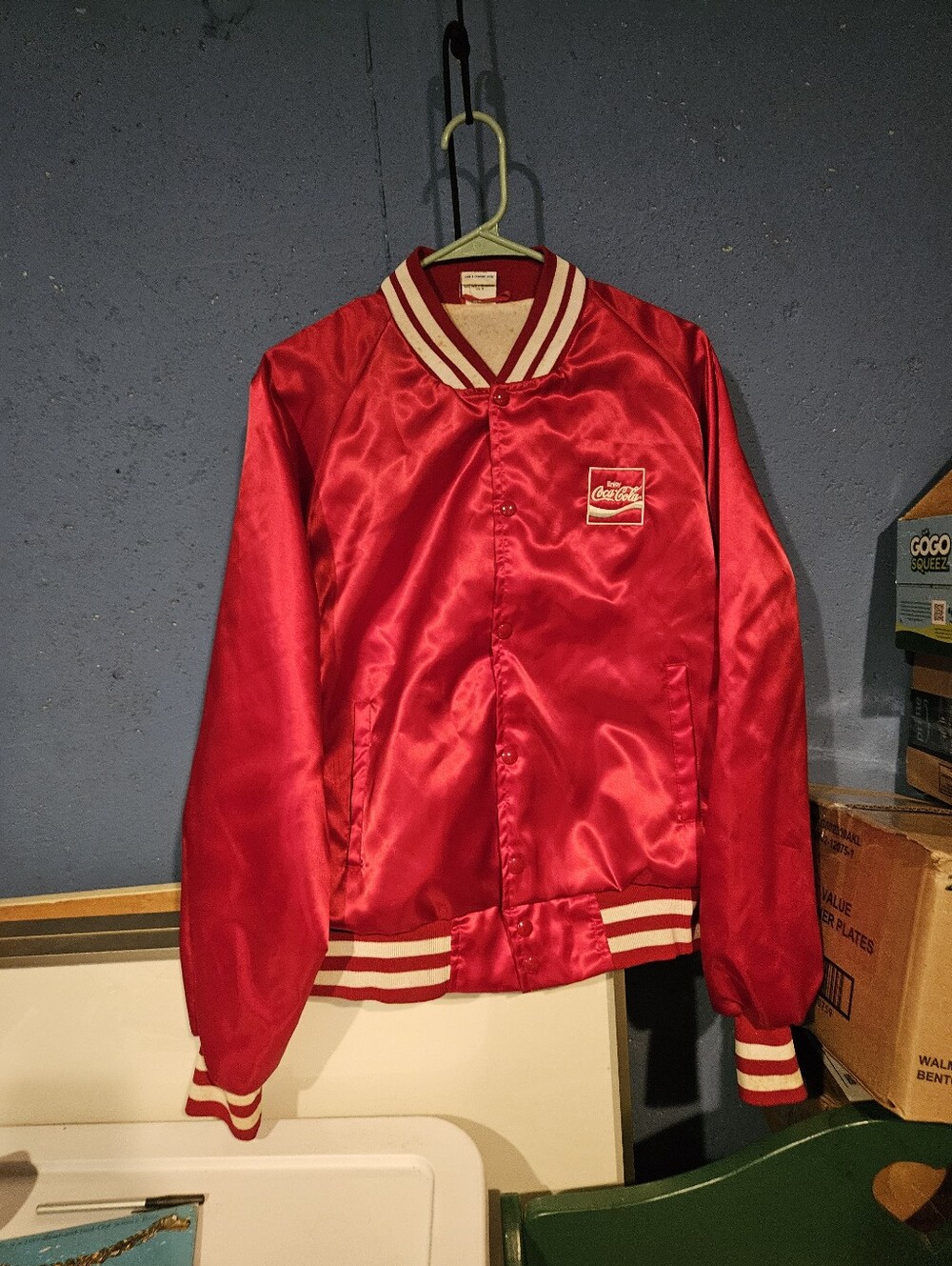 Horizon Sportswear Coca Cola Vintage Jacket Size Large Red 80s